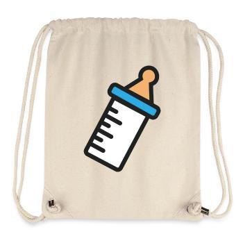 Bouteille de lait - Sac à cordon recyclé Stanley/Stella - blanc naturel - Devant