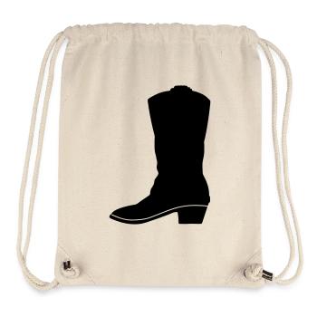 Cowboy western boot - Stanley/Stella Recycled Gym Bag - natural - Front