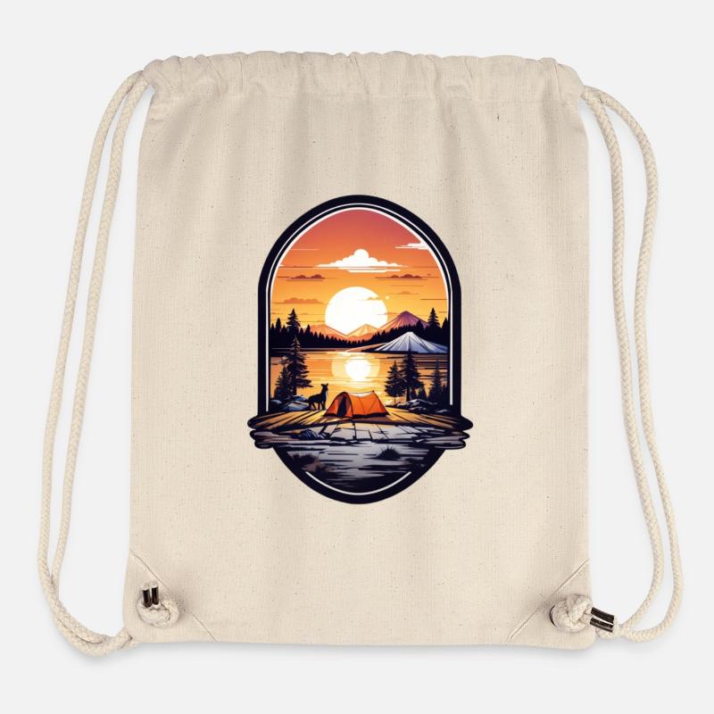 Camping time - Stanley/Stella Recycled Gym Bag - natural