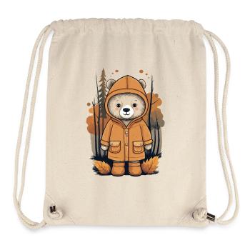 Cute Bear - Stanley/Stella Recycled Gym Bag - natural - Front