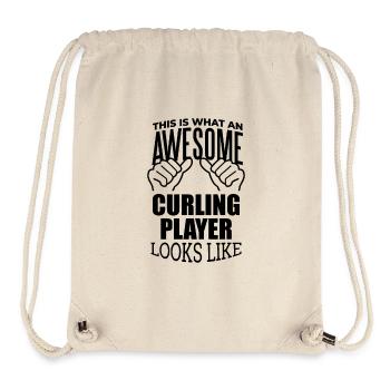 Curling - Stanley/Stella Recycled Gym Bag - natural - Front