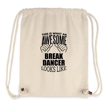 Breakdance - Stanley/Stella recycelter Gym Bag - Naturweiß - Vorne