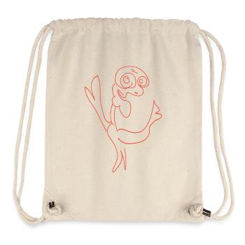 Lignes de poulet excitées art. Oiseau Flattender - Sac à cordon recyclé Stanley/Stella - blanc naturel - Devant