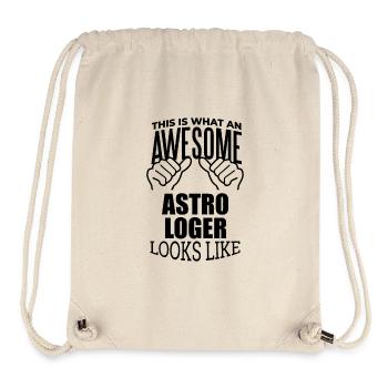 astrologie - Sac à cordon recyclé Stanley/Stella - blanc naturel - Devant