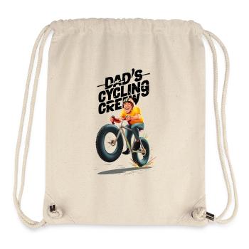 Vibrant Off-Road Cycling Illustration - Stanley/Stella Recycled Gym Bag - natural - Front