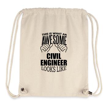 Civil Engineer - Stanley/Stella Recycled Gym Bag - natural - Front