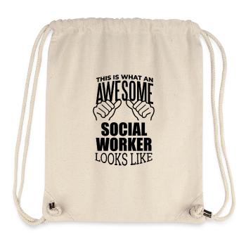 Social Worker - Stanley/Stella Recycled Gym Bag - natural - Front