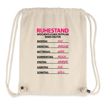 Ärztin geht in Ruhestand Rente zum Abschied - Stanley/Stella recycelter Gym Bag - Naturweiß - Vorne