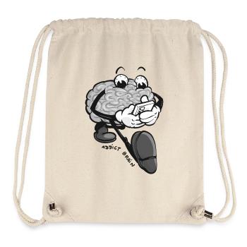 Brain Addict - grey version - Stanley/Stella Recycled Gym Bag - natural - Front