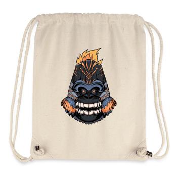 Tiki gorilla - Sac à cordon recyclé Stanley/Stella - blanc naturel - Devant