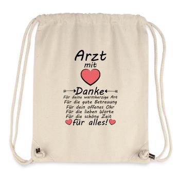 Arzt Danke sagen für Arztliche gute Betreuung - Stanley/Stella recycelter Gym Bag - Naturweiß - Vorne