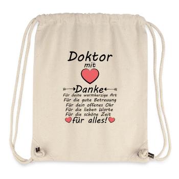 Doktor Arzt Danke für Ärztliche Betreuung - Stanley/Stella recycelter Gym Bag - Naturweiß - Vorne