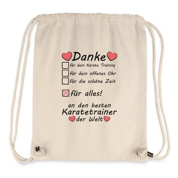 Beste Karatetrainer Karate Trainer Danke Abschied - Stanley/Stella recycelter Gym Bag - Naturweiß - Vorne