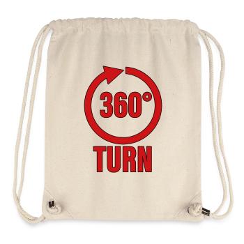 360-Grad-Drehung - Stanley/Stella recycelter Gym Bag - Naturweiß - Vorne