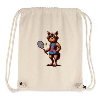 Créature fanatique de tennis - Sac à cordon recyclé Stanley/Stella - blanc naturel - Devant