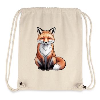 Fox Sitting - Stanley/Stella Recycled Gym Bag - natural - Front