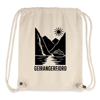 Geiranger Fjord Norway - Stanley/Stella Recycled Gym Bag - natural - Front