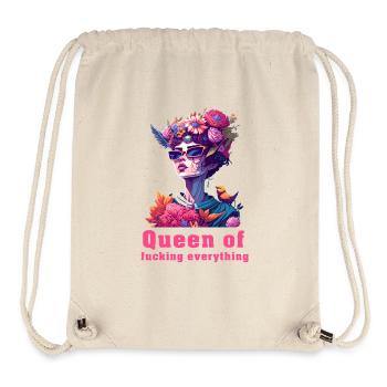Queen of  Everything - Stanley/Stella recycelter Gym Bag - Naturweiß - Vorne