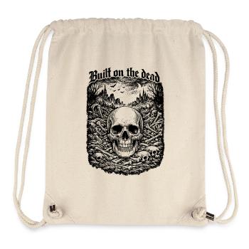 Auf dem Dead Skull Gothic Dark Art Shirt gebaut - Stanley/Stella recycelter Gym Bag - Naturweiß - Vorne