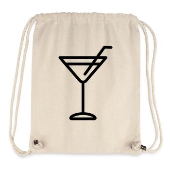 cocktail - Sac à cordon recyclé Stanley/Stella - blanc naturel - Devant