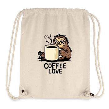 Sloth Coffee Love Cartoon - Stanley/Stella Recycled Gym Bag - natural - Front
