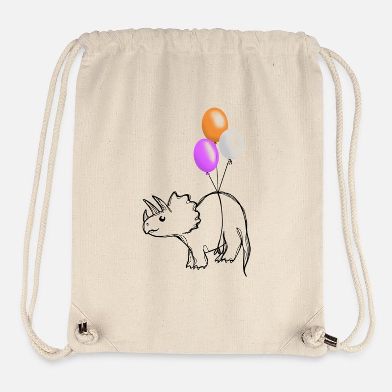 Pridosaur Dinosaurier lesbisch - Stanley/Stella recycelter Gym Bag - Naturweiß