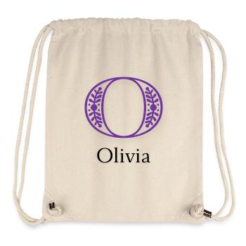 Ornamental O-foliage logo - Stanley/Stella Recycled Gym Bag - natural - Front