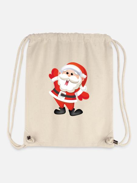 lustige Weihnachts - Stanley/Stella recycelter Gym Bag - Naturweiß