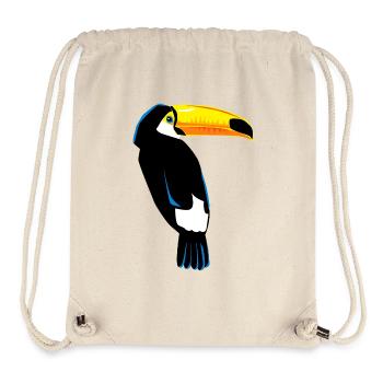 Toucan Bird Exotic - Tucan Design Exotic - Stanley/Stella Recycled Gym Bag - natural - Front