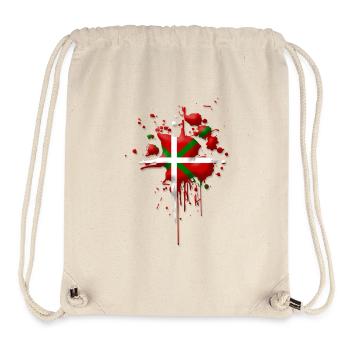 Drapeau Basque tâche 2 - Sac à cordon recyclé Stanley/Stella - blanc naturel - Devant
