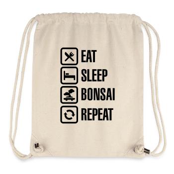 Eat Sleep Bosai Repeat Japanischer Baumschnitt - Stanley/Stella recycelter Gym Bag - Naturweiß - Vorne