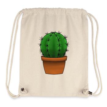 Cactus - Sac à cordon recyclé Stanley/Stella - blanc naturel - Devant