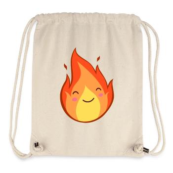 Warmth of the fire animal motif - Stanley/Stella Recycled Gym Bag - natural - Front
