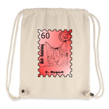 Stamp Cat Day - Stanley/Stella Recycled Gym Bag - natural - Front