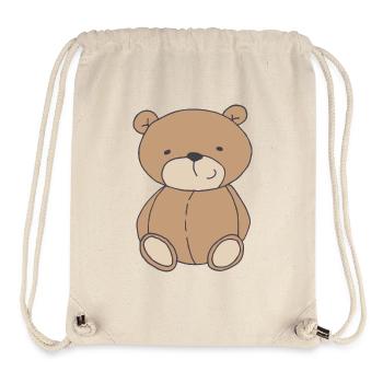 Bear Cute - Stanley/Stella Recycled Gym Bag - natural - Front