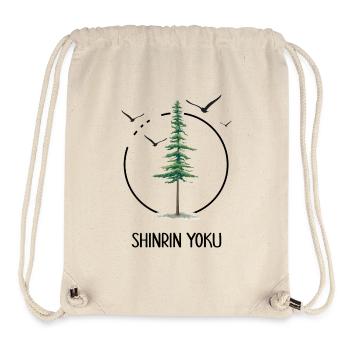 Waldbaden Wald shinrin yoku Waldgänger Waldbad - Stanley/Stella recycelter Gym Bag - Naturweiß - Vorne