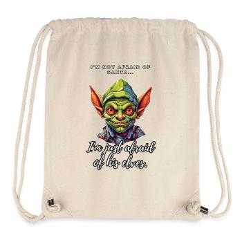 Ich habe keine Angst vor dem Weihnachtsmann... - Stanley/Stella recycelter Gym Bag - Naturweiß - Vorne