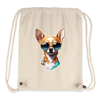 Chihuahua / small dog / animal / tiny / breed - Stanley/Stella Recycled Gym Bag - natural - Front