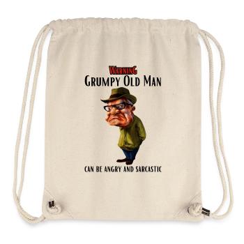 Attention vieil homme - Sac à cordon recyclé Stanley/Stella - blanc naturel - Devant