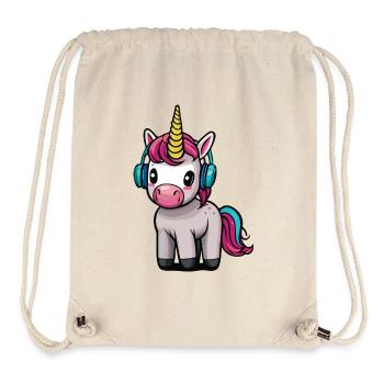 Cute Animals Einhorn 01 - Stanley/Stella recycelter Gym Bag - Naturweiß - Vorne
