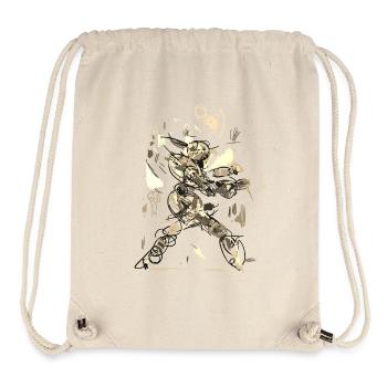 abstrakt - Stanley/Stella recycelter Gym Bag - Naturweiß - Vorne