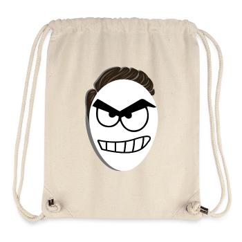 Mean man frowns - Stanley/Stella Recycled Gym Bag - natural - Front