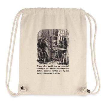 Franklin's Future: Free Money for a Free People - Stanley/Stella Recycled Gym Bag - natural - Front
