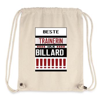 Billard Trainerin Beste Billardtrainerin Team - Stanley/Stella recycelter Gym Bag - Naturweiß - Vorne