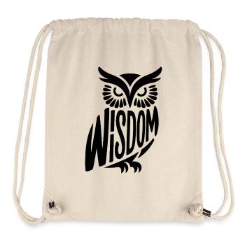 Wisdom Owl - Cooles Religionsdesign - Stanley/Stella recycelter Gym Bag - Naturweiß - Vorne