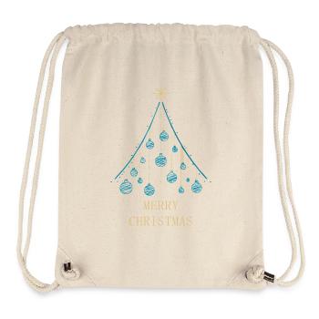 Merry Christmas - Weihnachtsbaum-Design. - Stanley/Stella recycelter Gym Bag - Naturweiß - Vorne