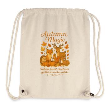  Herbstzauber – Tiere des Waldes - Stanley/Stella recycelter Gym Bag - Naturweiß - Vorne