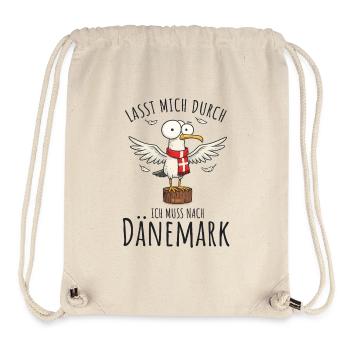 Lasst mich durch ich muss nach Dänemark - Stanley/Stella recycelter Gym Bag - Naturweiß - Vorne