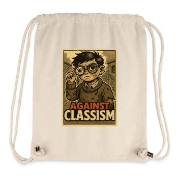 Gegen Klassismus schlauer Junge Rebellion - Stanley/Stella recycelter Gym Bag - Naturweiß - Vorne