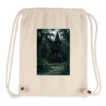 Moonlit Forest Chapel - Stanley/Stella Recycled Gym Bag - natural - Front